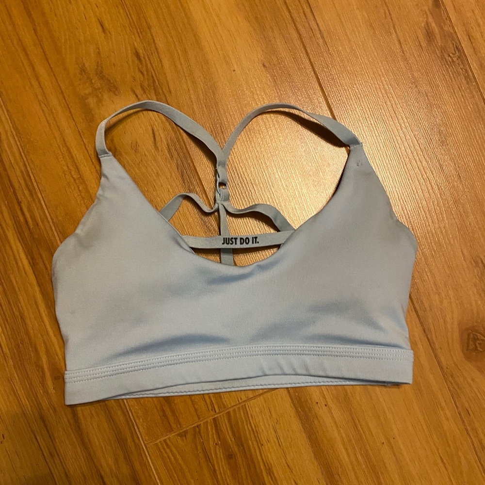 blue nike sports bra